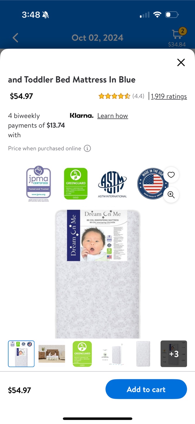 Fisher-Price Miles Convertible Crib +Mattress by dream on me - photo 5