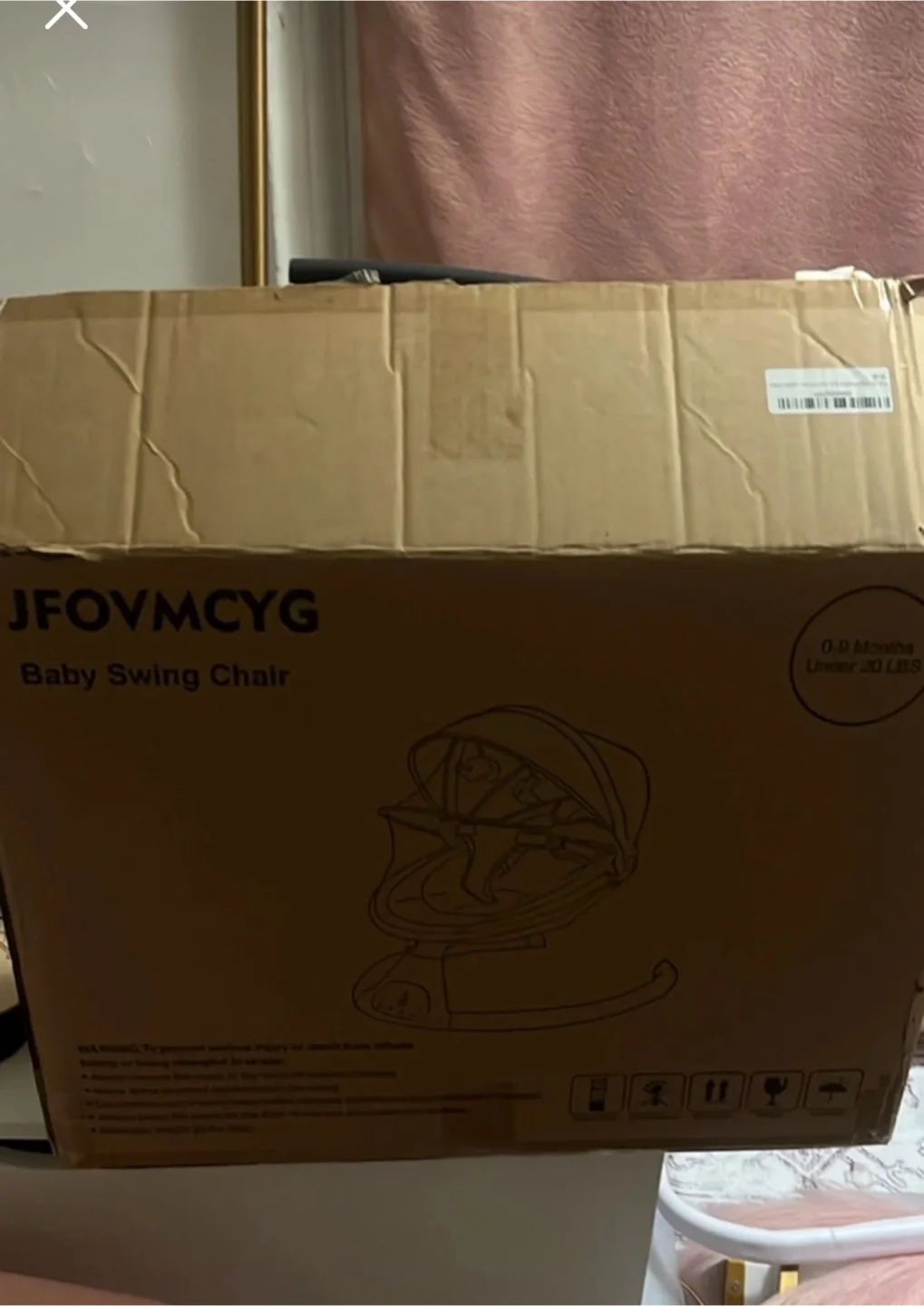 New Baby Swing Chair (Pink) image indicator(2)