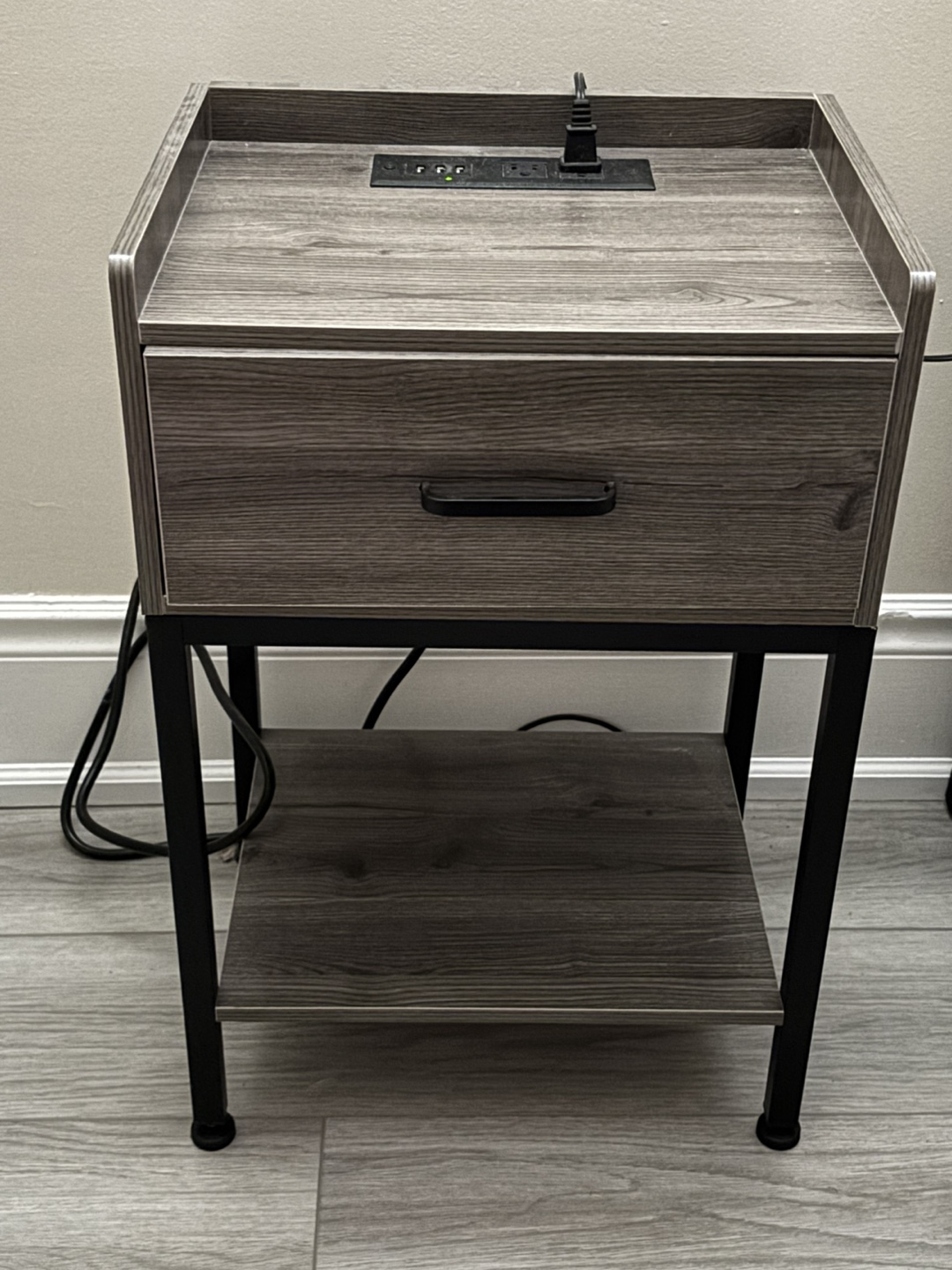2 Nightstands with Charging Station