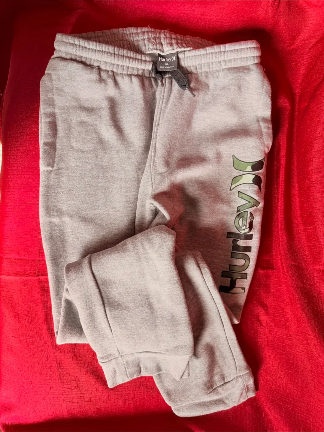 BACK TO SCHOOL: Hurley XL (kids) Gray Sweatpants thumbnail