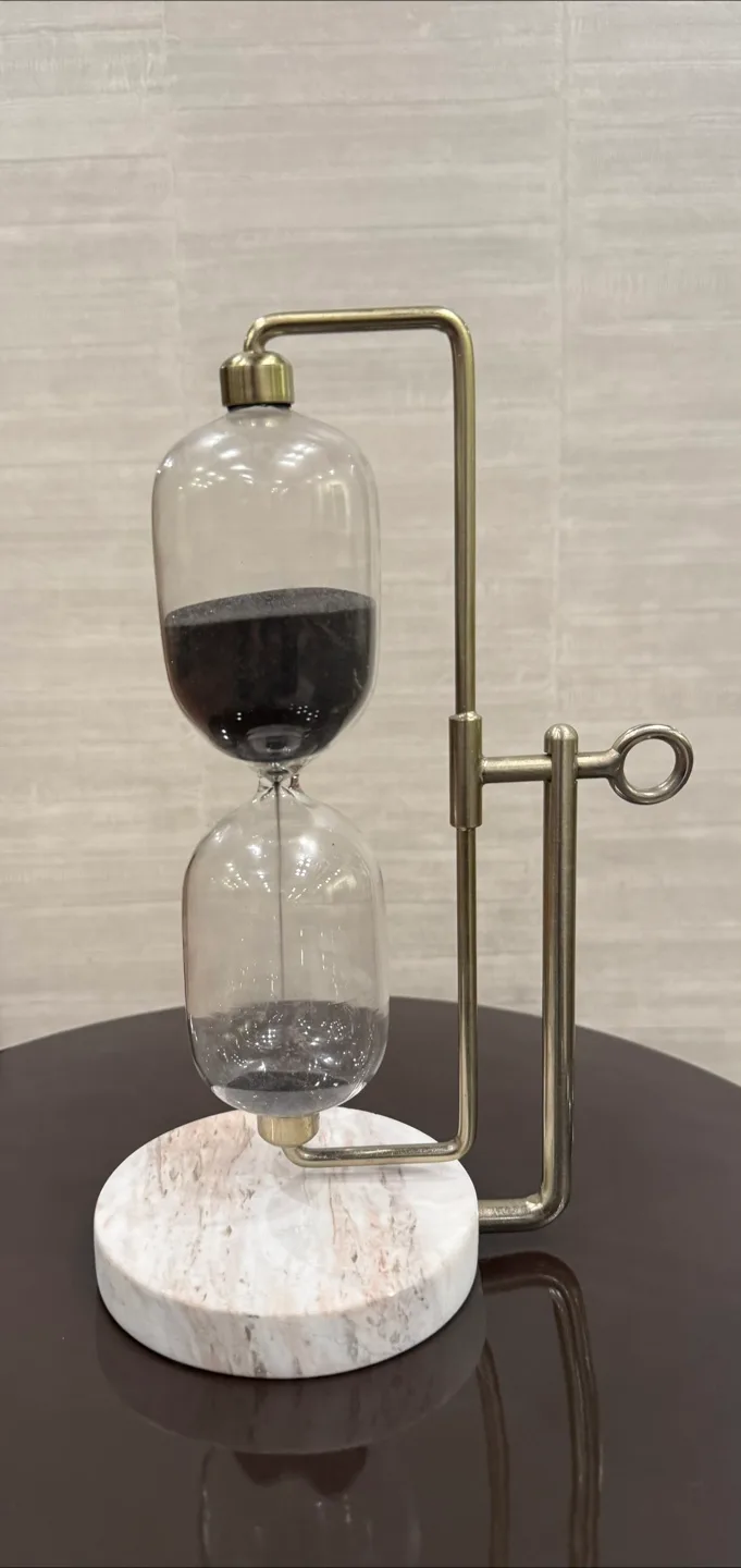Hourglass Sand Timer with Marble Base thumbnail