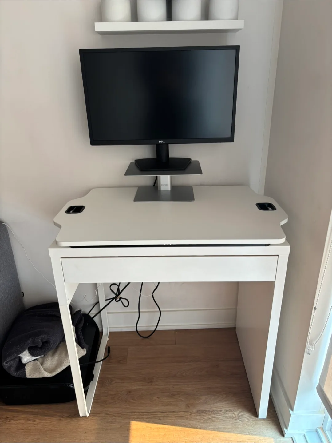 IKEA Micke White Desk with Drawer thumbnail