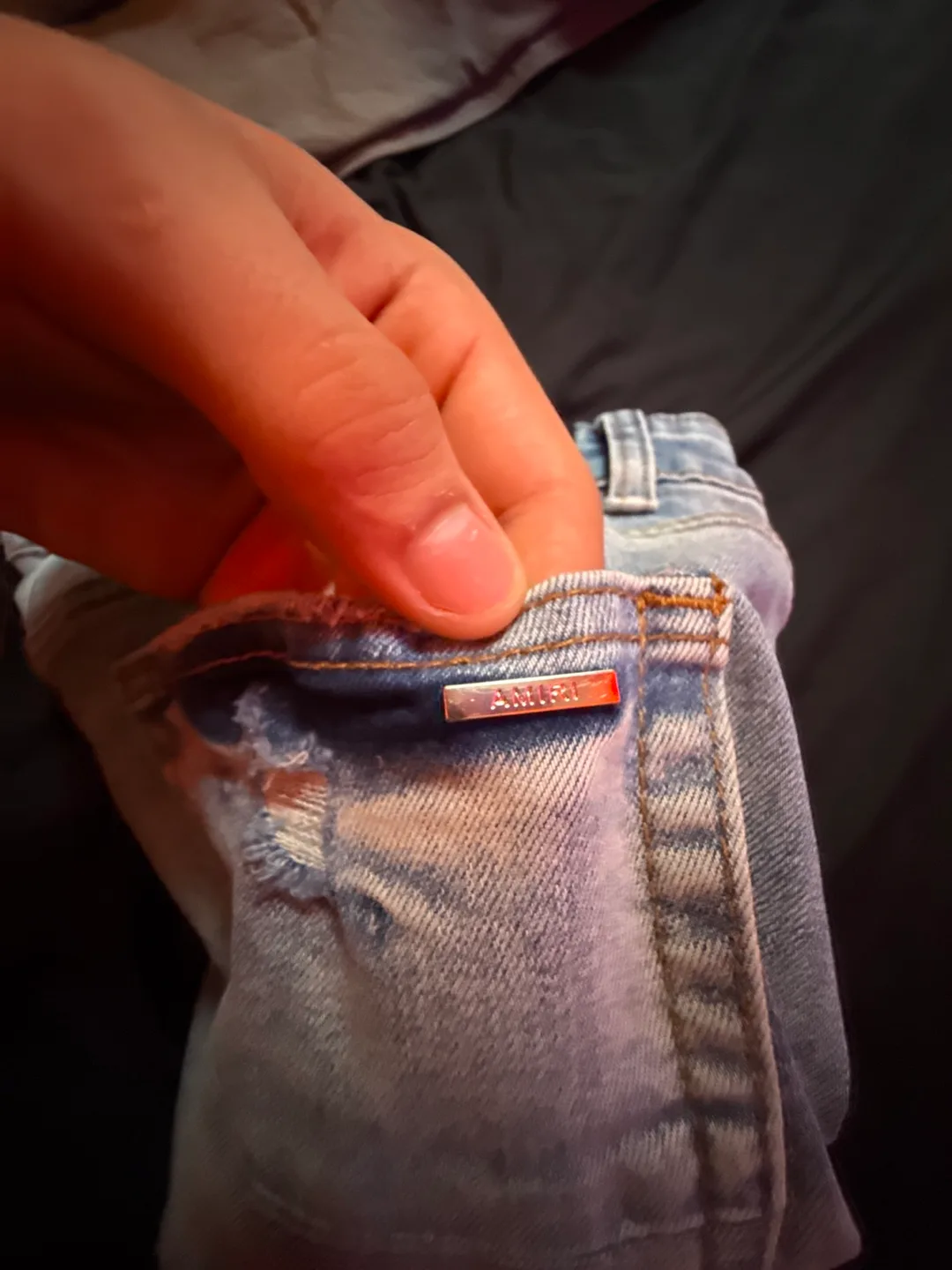 Amiri Distressed Denim Jeans image indicator(4)