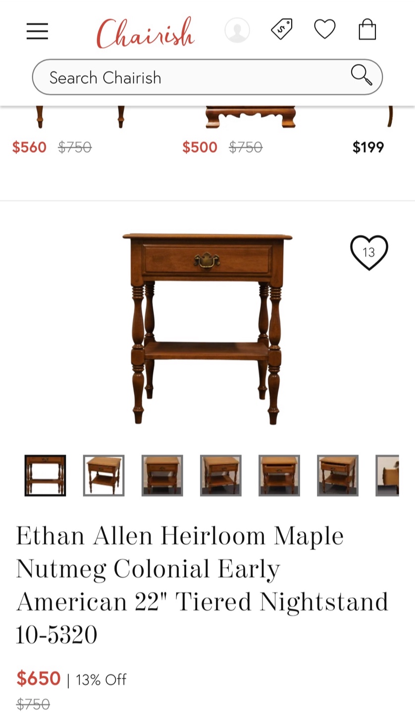Ethan Allen Heirloom Maple Bedroom set - photo 4