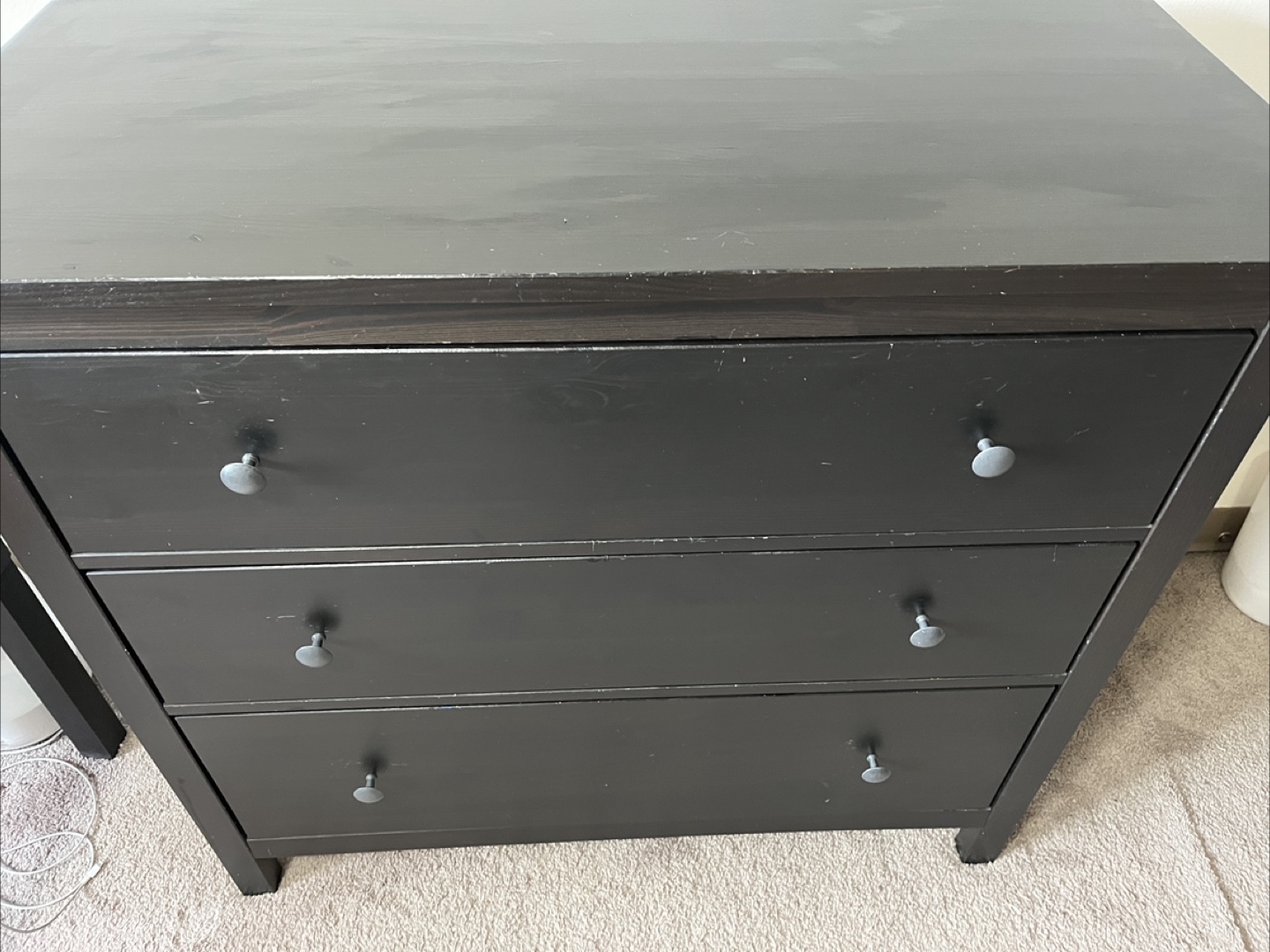 IKEA Hemnes 3-Drawer Chest - Black/Brown - photo 5