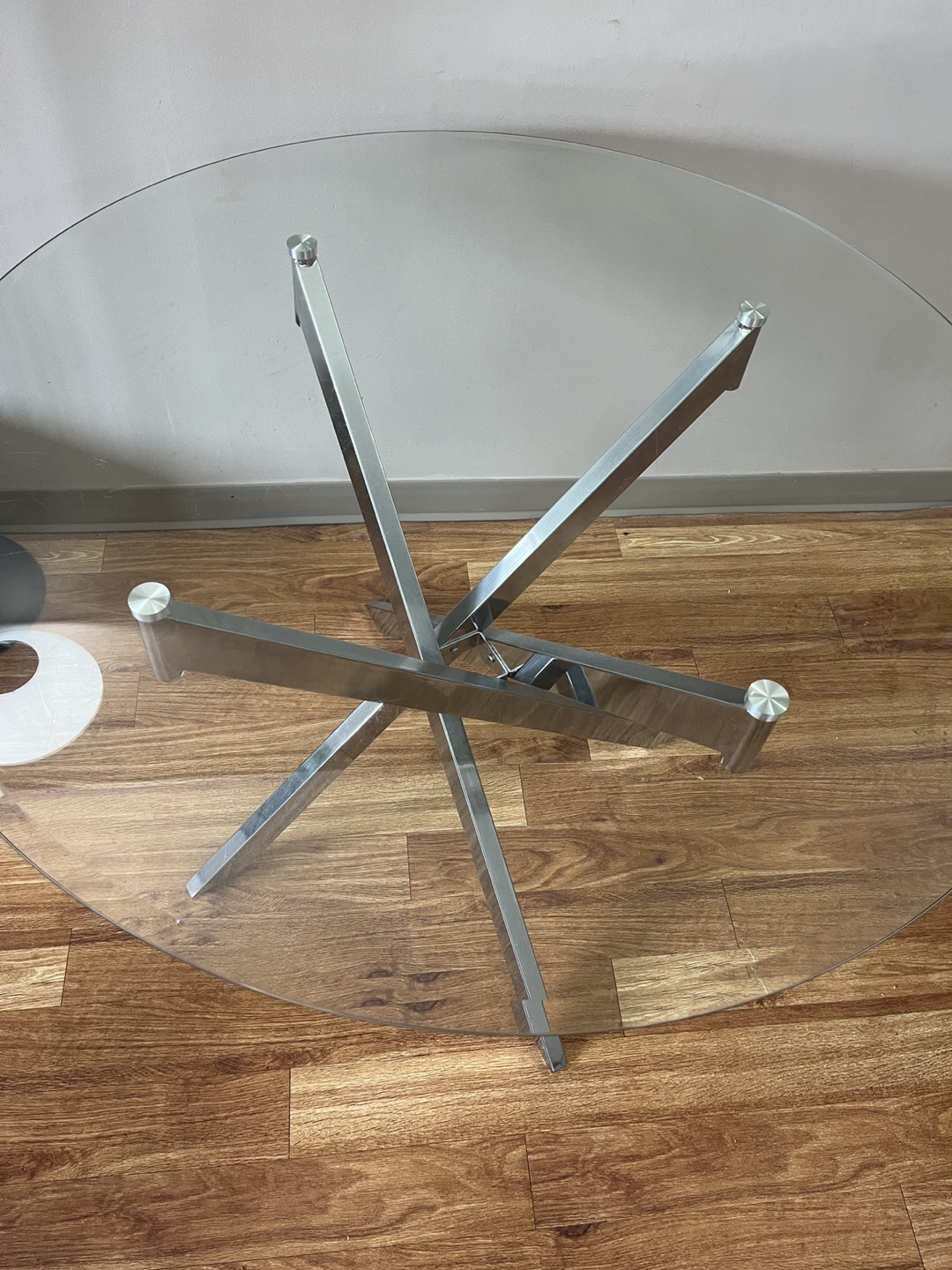 Glass Round Dining Table