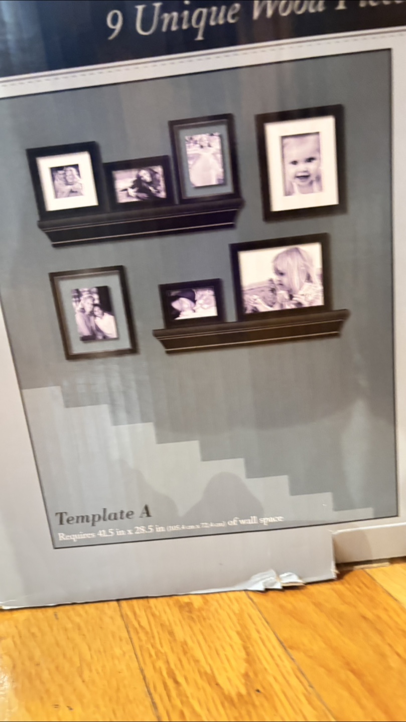 Frame and Ledge Set - 9 Unique Wood Pieces - photo 2