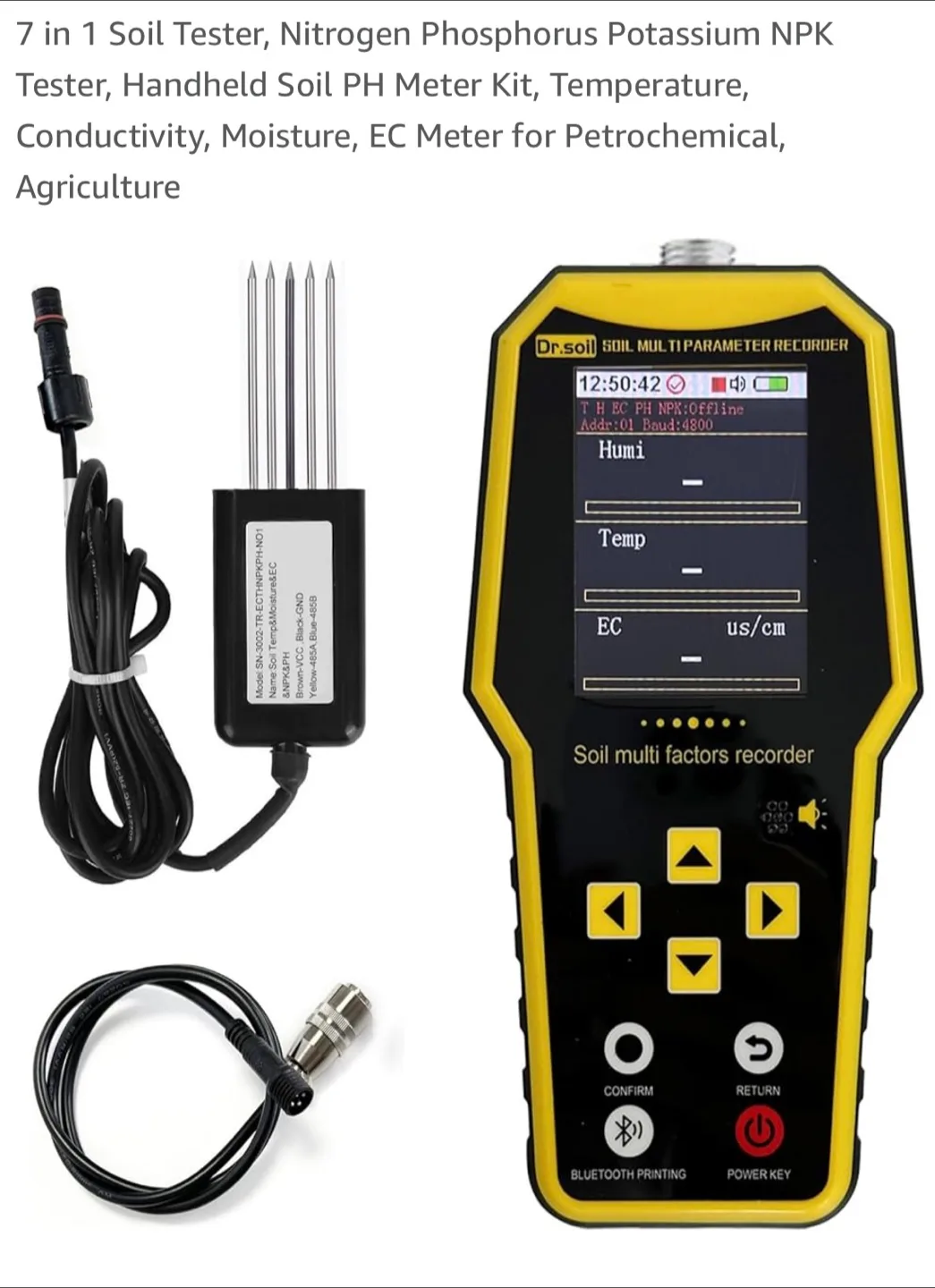 Dr. Soil Multi Parameter Recorder Soil Tester thumbnail