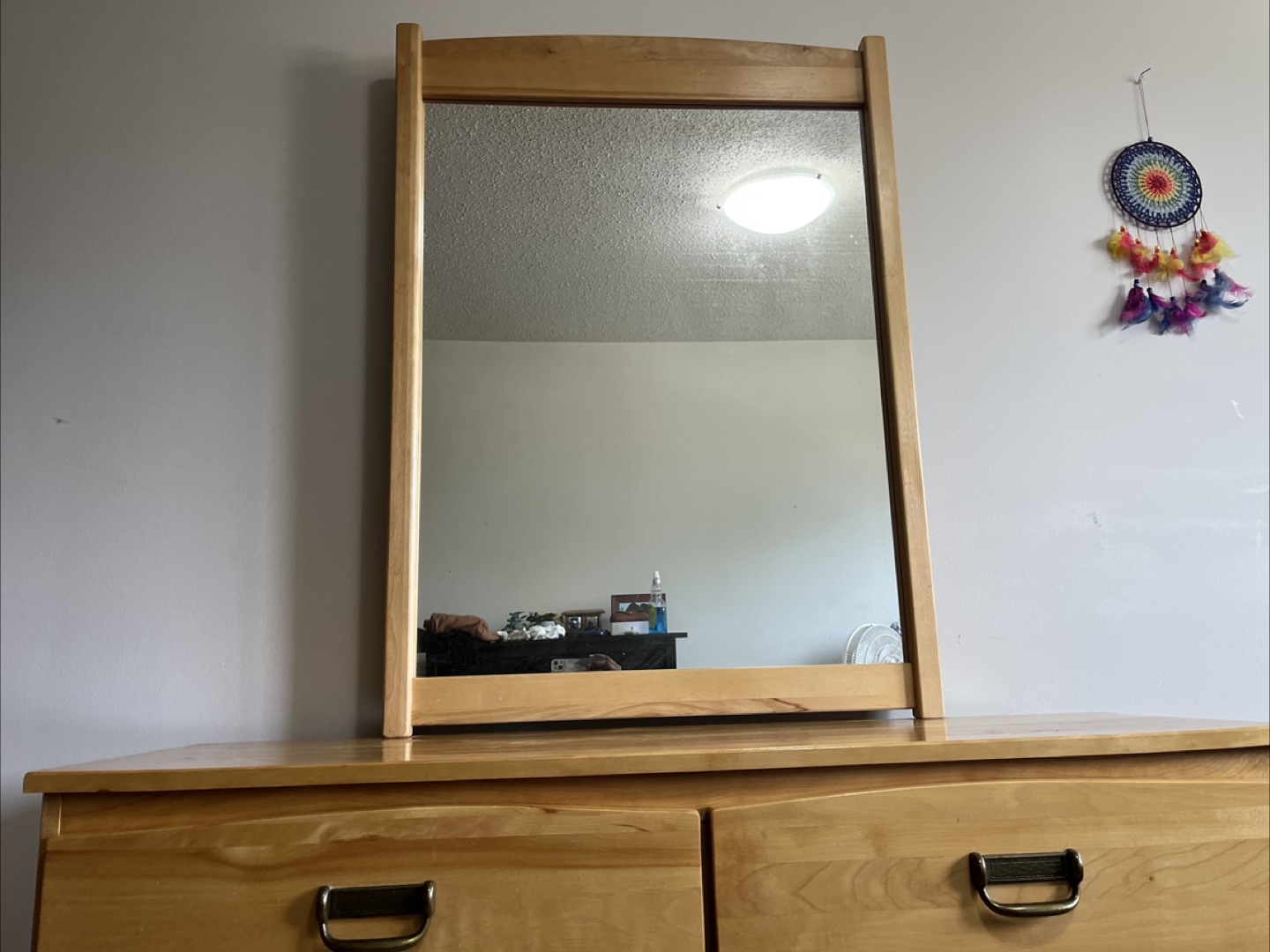 Wooden Dresser with Mirror - photo 2