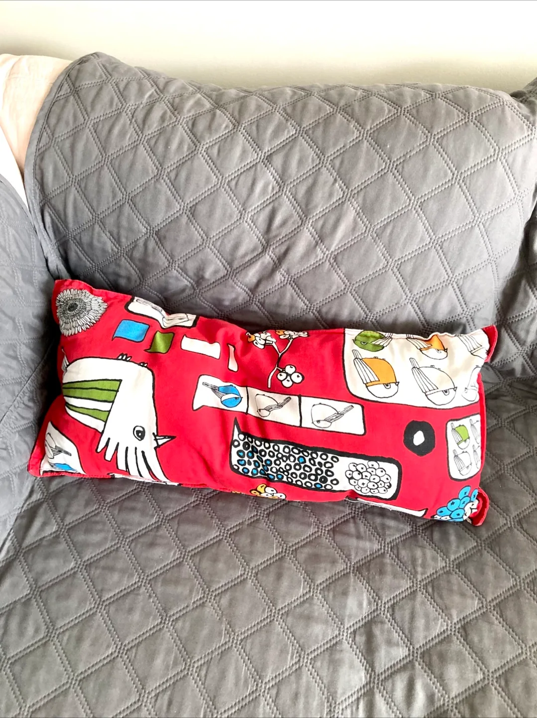 Decorative Red Bird kids Pillow thumbnail