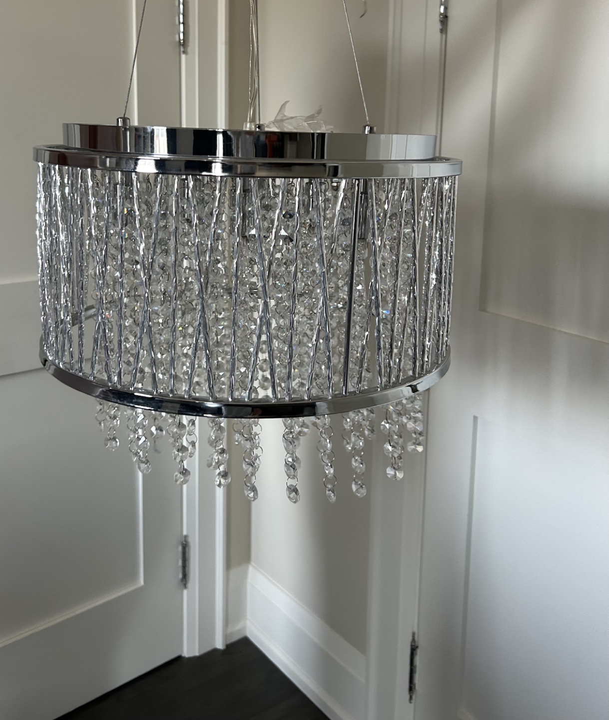 Crystal Chandelier - Silver Finish