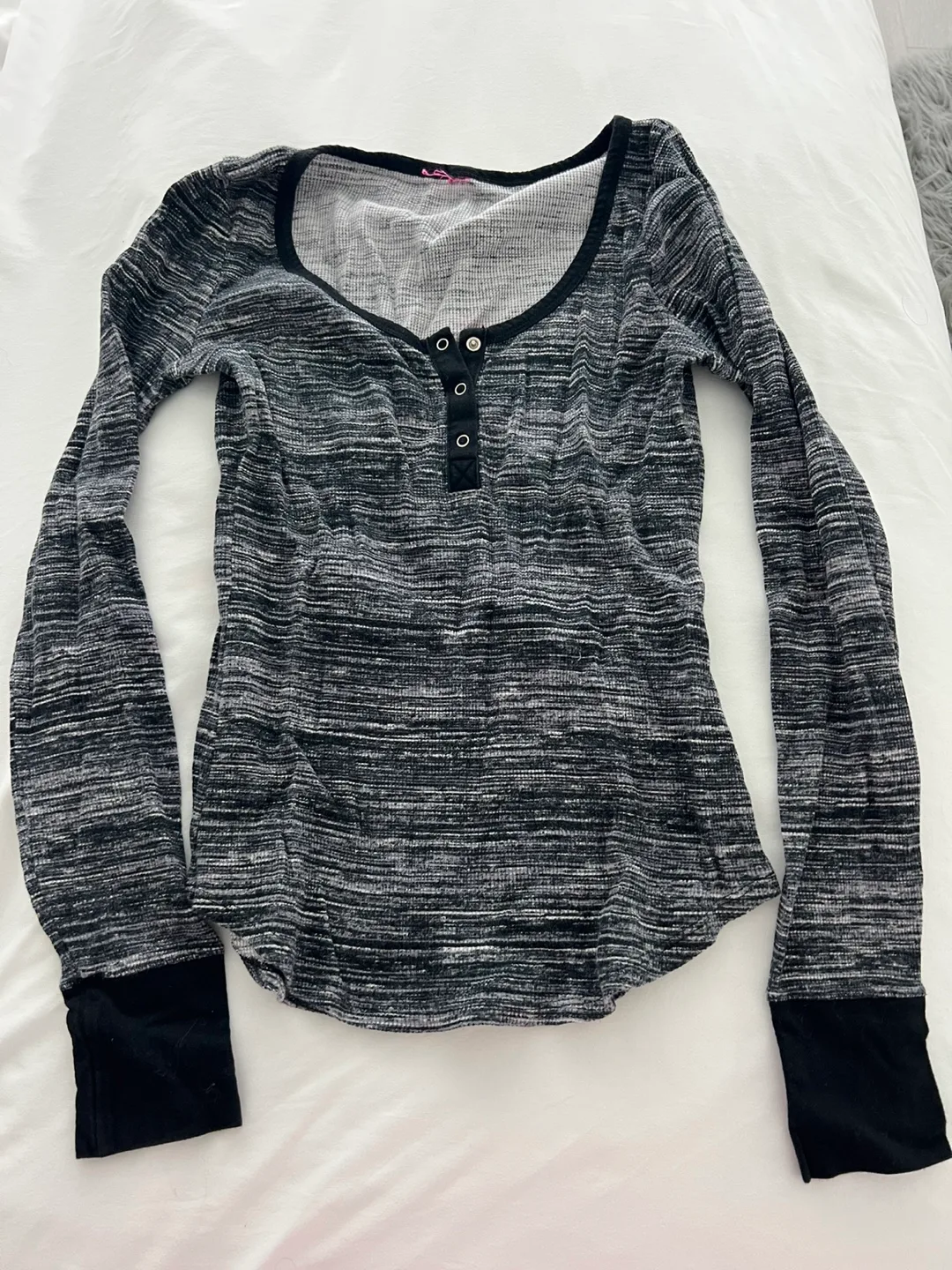 Marled Grey Top & Bottom Set thumbnail