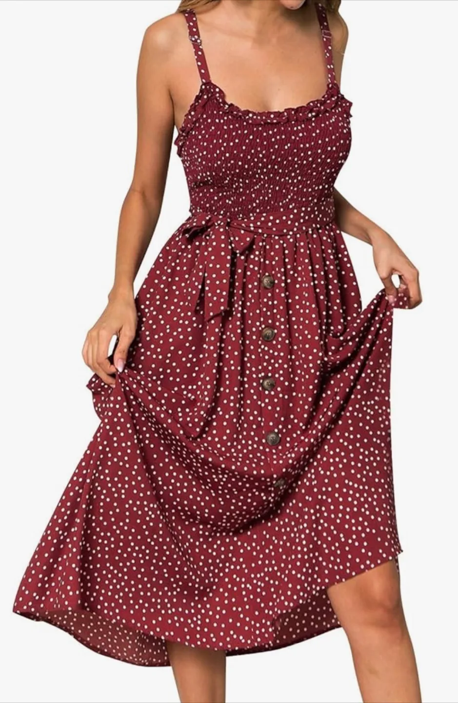 Red Polka Dot Dress Size S thumbnail
