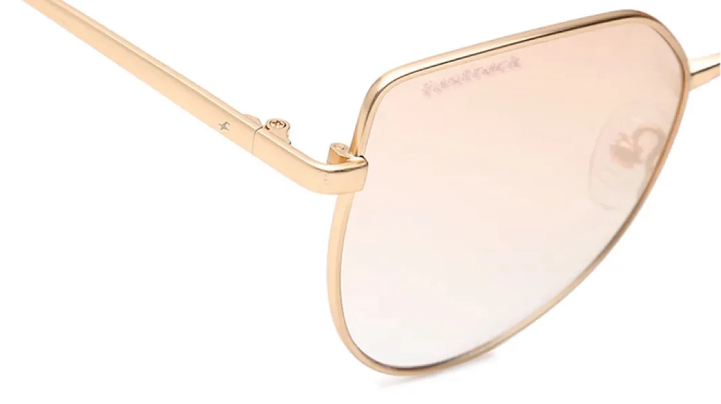 Gold Cateye Fastrack Women Sunglasses image indicator(4)
