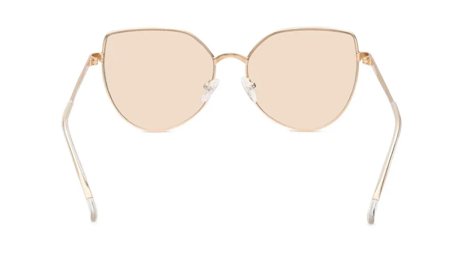 Gold Cateye Fastrack Women Sunglasses image indicator(2)