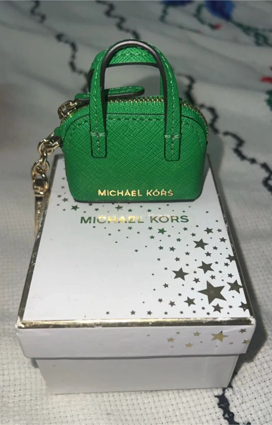 Michael Kors Green Mini Dome Satchel Charm thumbnail