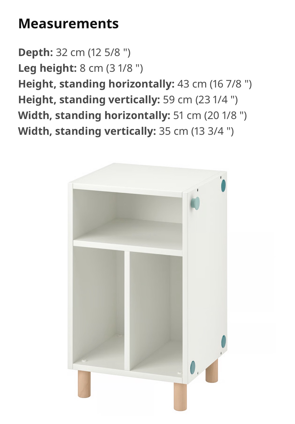 IKEA SMUSSLA Nightstand/Shelf Unit - White - photo 3