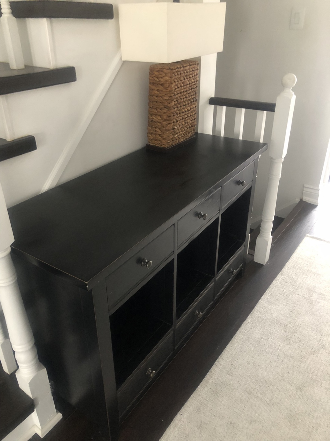 Pottery Barn wood storage unit - photo 3