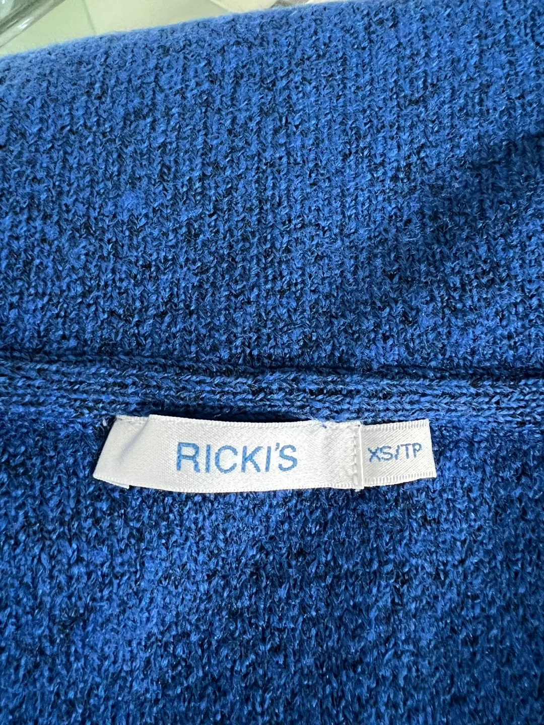 Ricki's Blue XS/TP Cardigan thumbnail