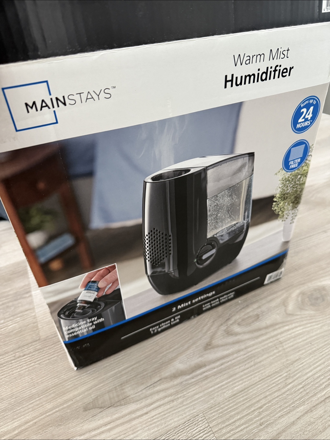 Warm Mist Humidifier- Black