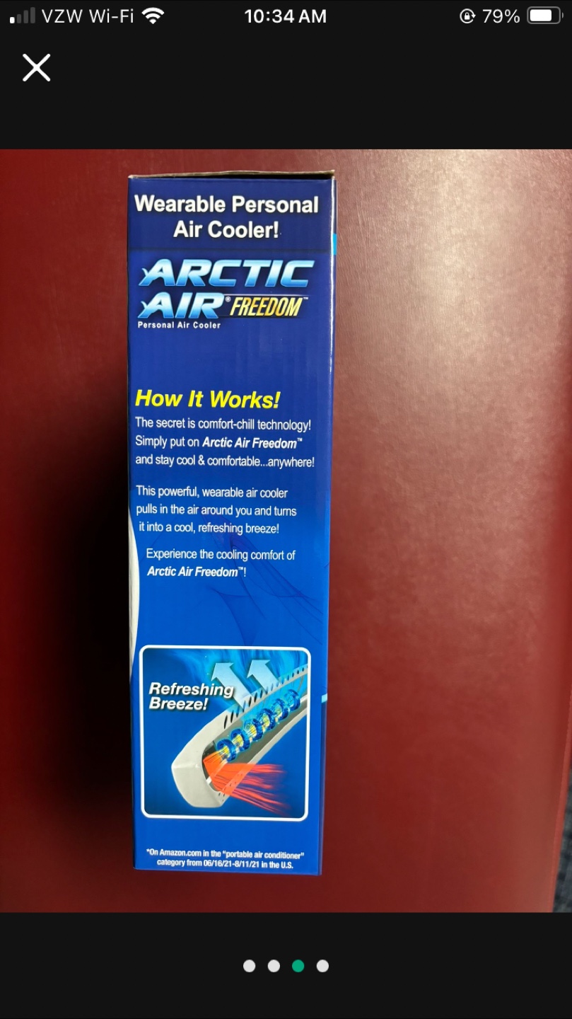 Arctic Air Freedom Personal Air Cooler - New in Box! - photo 3