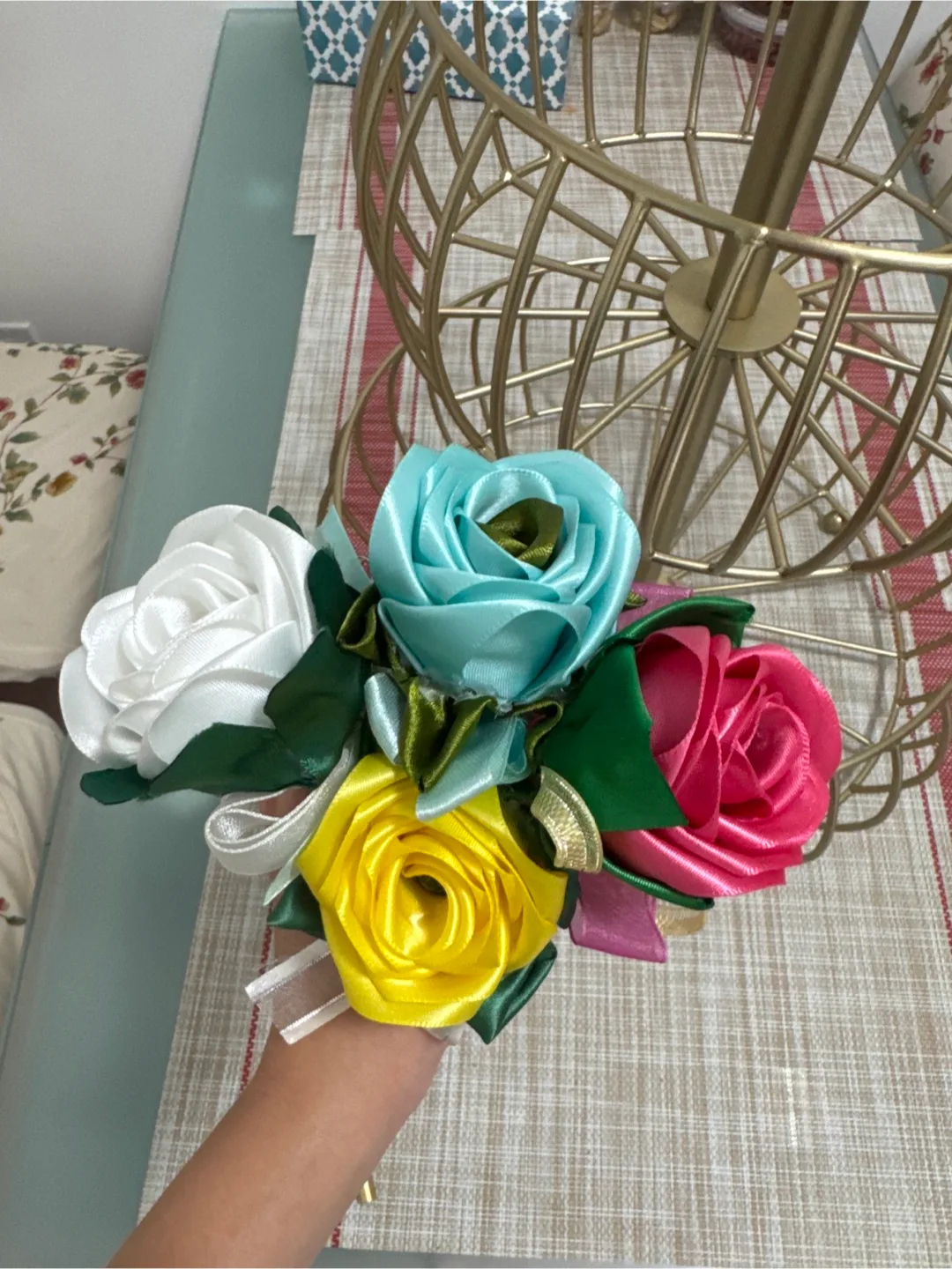 Handmade Ribbon Flower Bouquet pen thumbnail