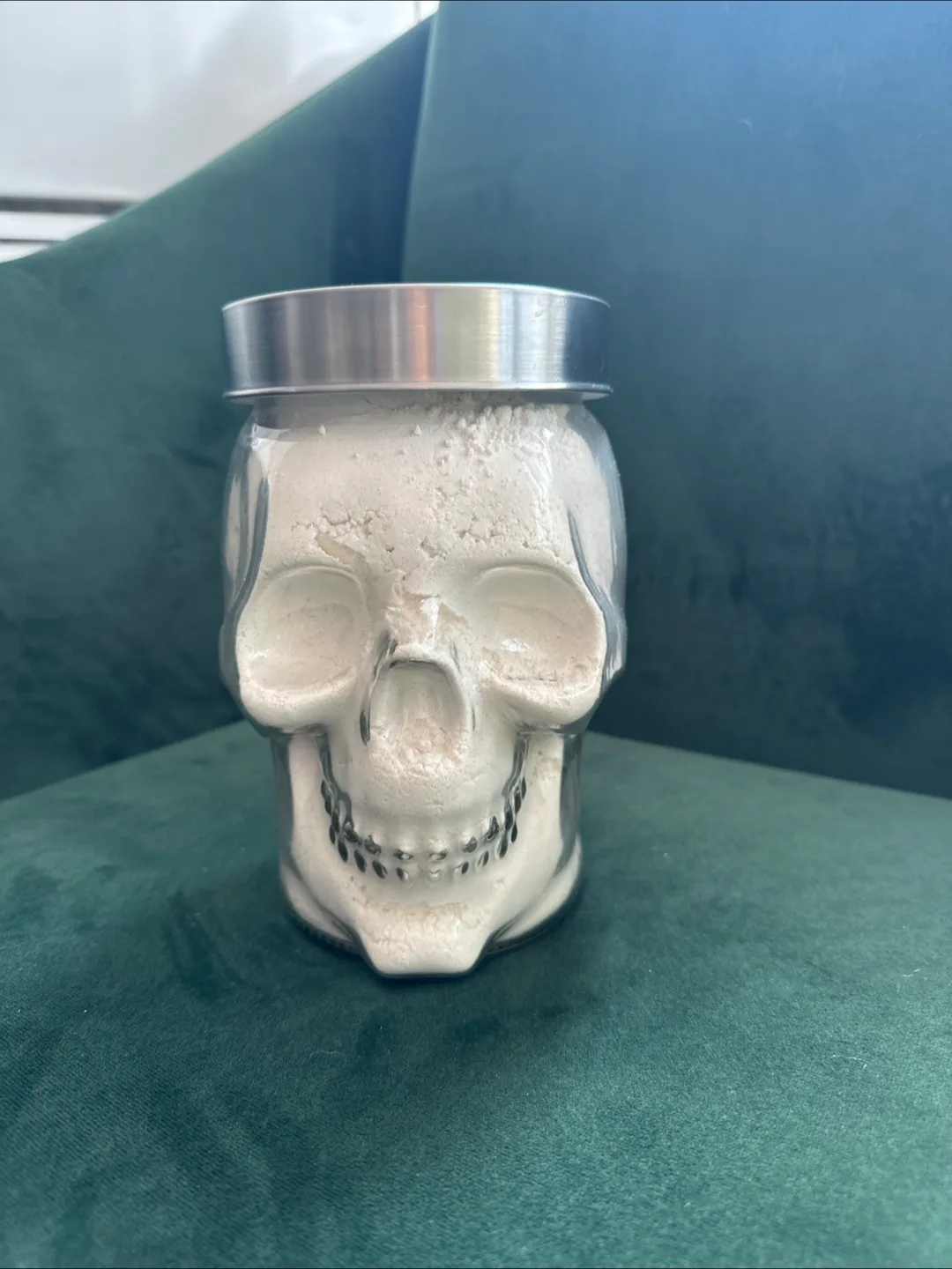 Skull Jar - filled with pancake mix 💀 thumbnail