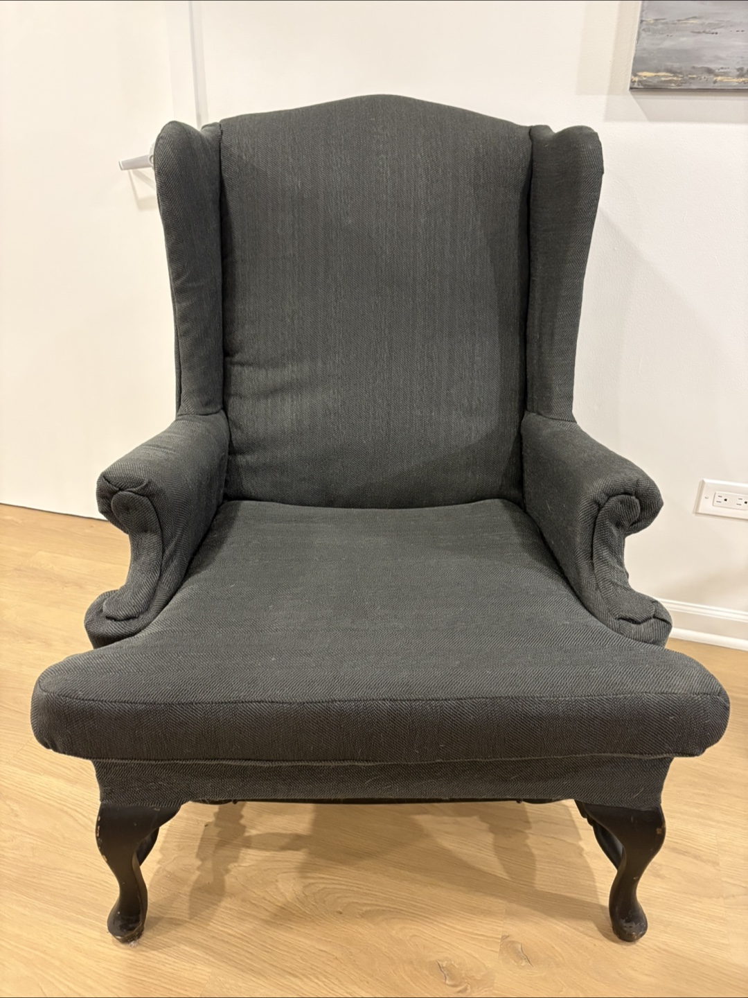 Wingback Chair - Dark Gray - photo 2
