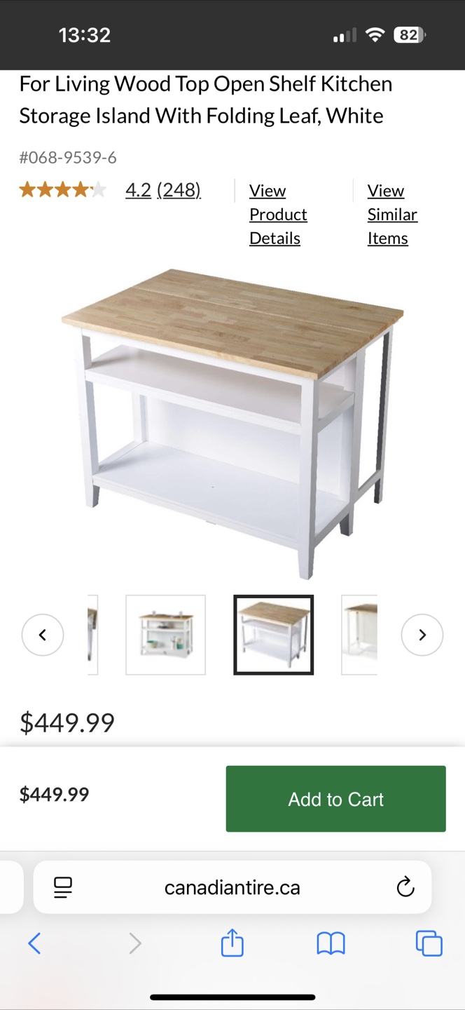 Wood Top Kitchen Island - photo 3