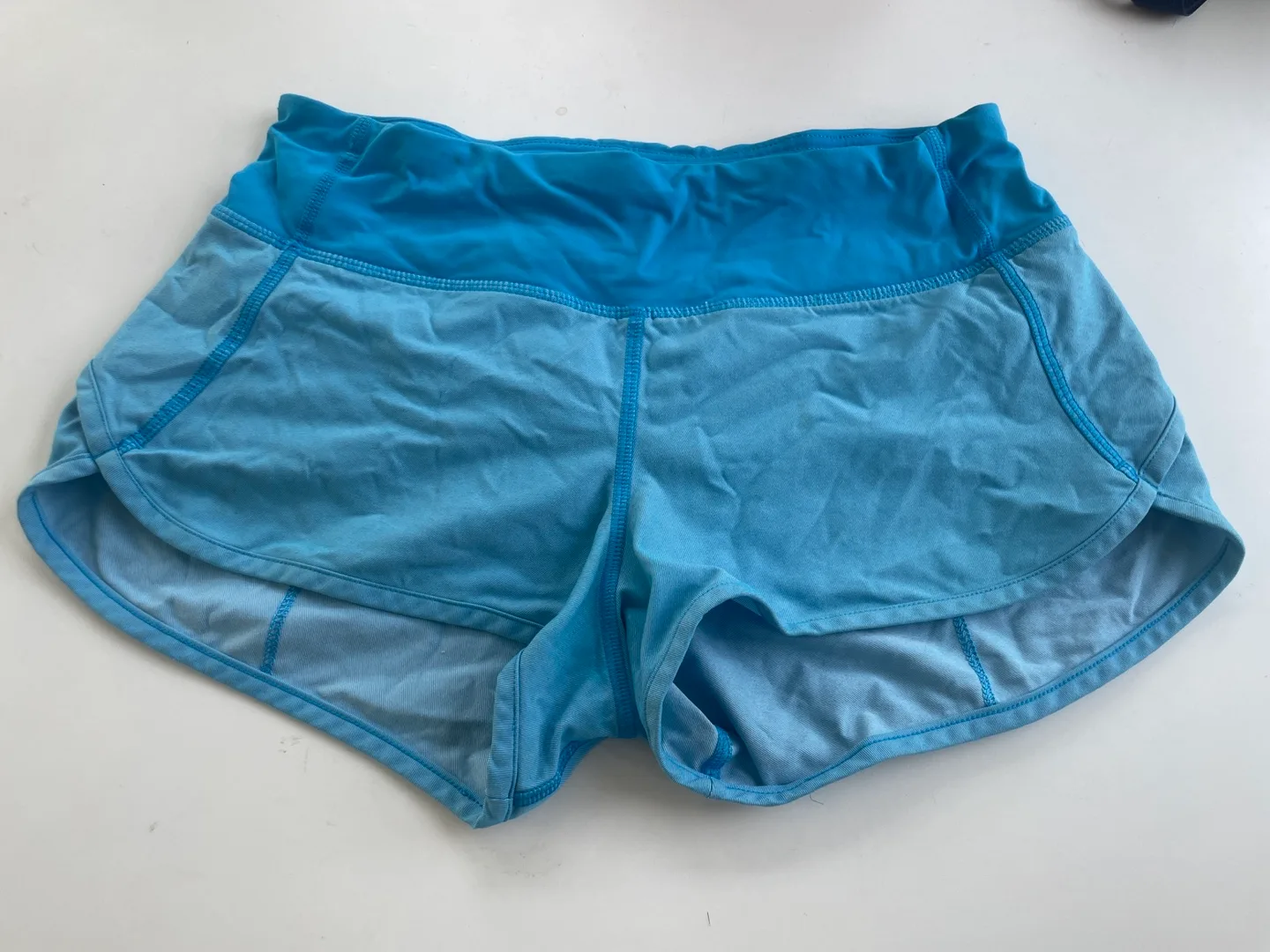 Lululemon Blue Running Shorts - Size 2 thumbnail