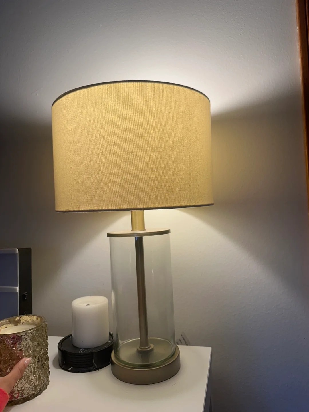 Table Lamp with Beige Shade thumbnail
