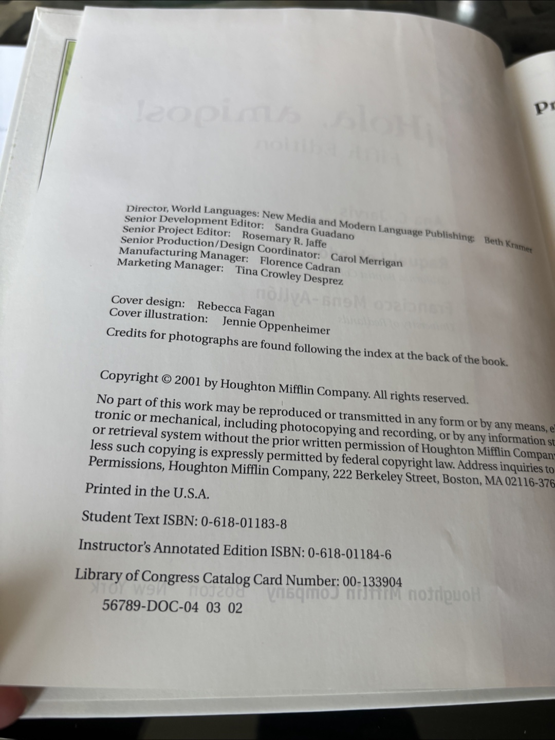 ¡Hola, amigos! Fifth Edition Spanish Textbook - photo 3