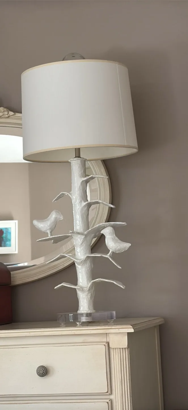 Serena & Lily White Tree Bird Lamp thumbnail