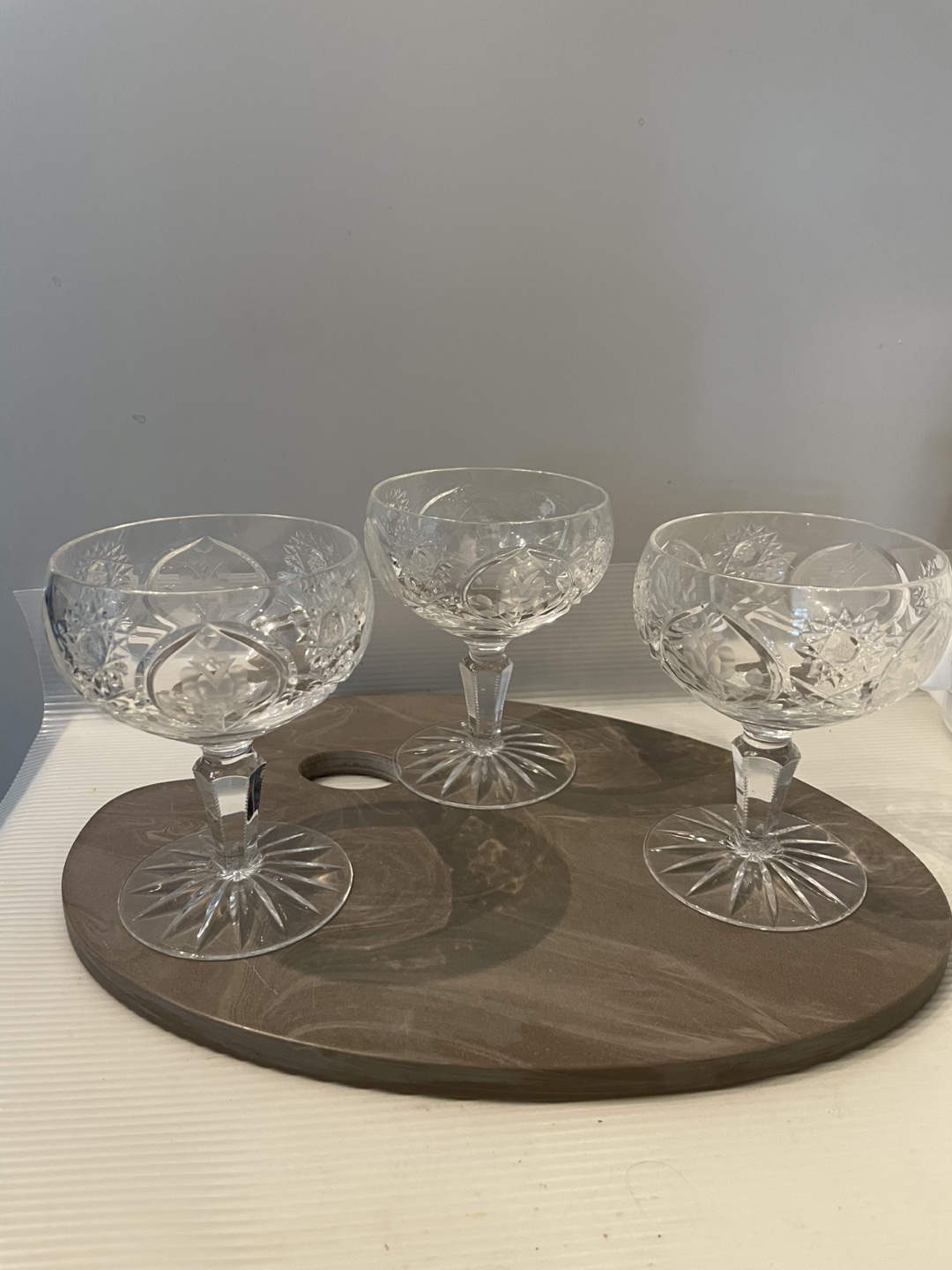 Crystal Glasses - Set of 3