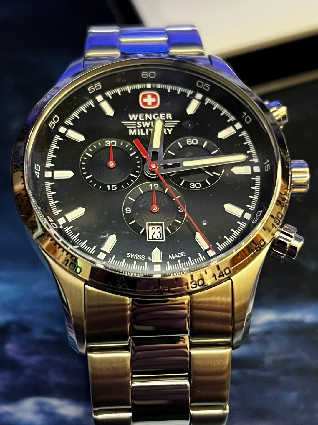 Swiss Made Wenger Chronograph Watch – NEW