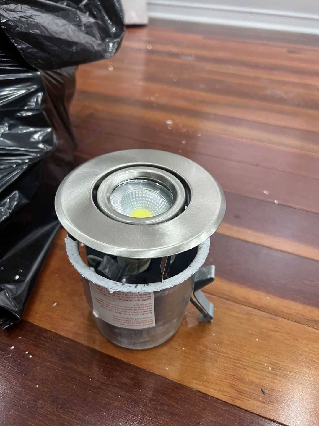 stainless steel potlight used for sale with bulb 38 pieces.