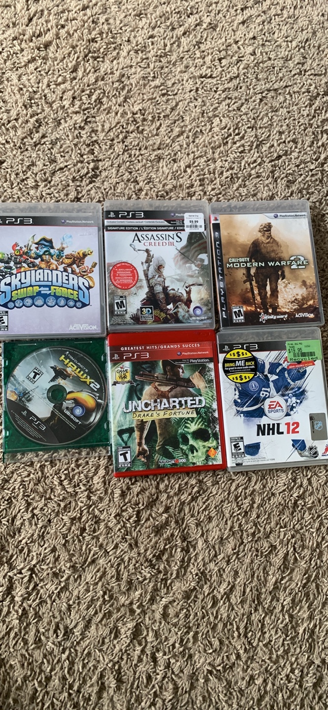 PS3 slim with games no controller or power cord - photo 3