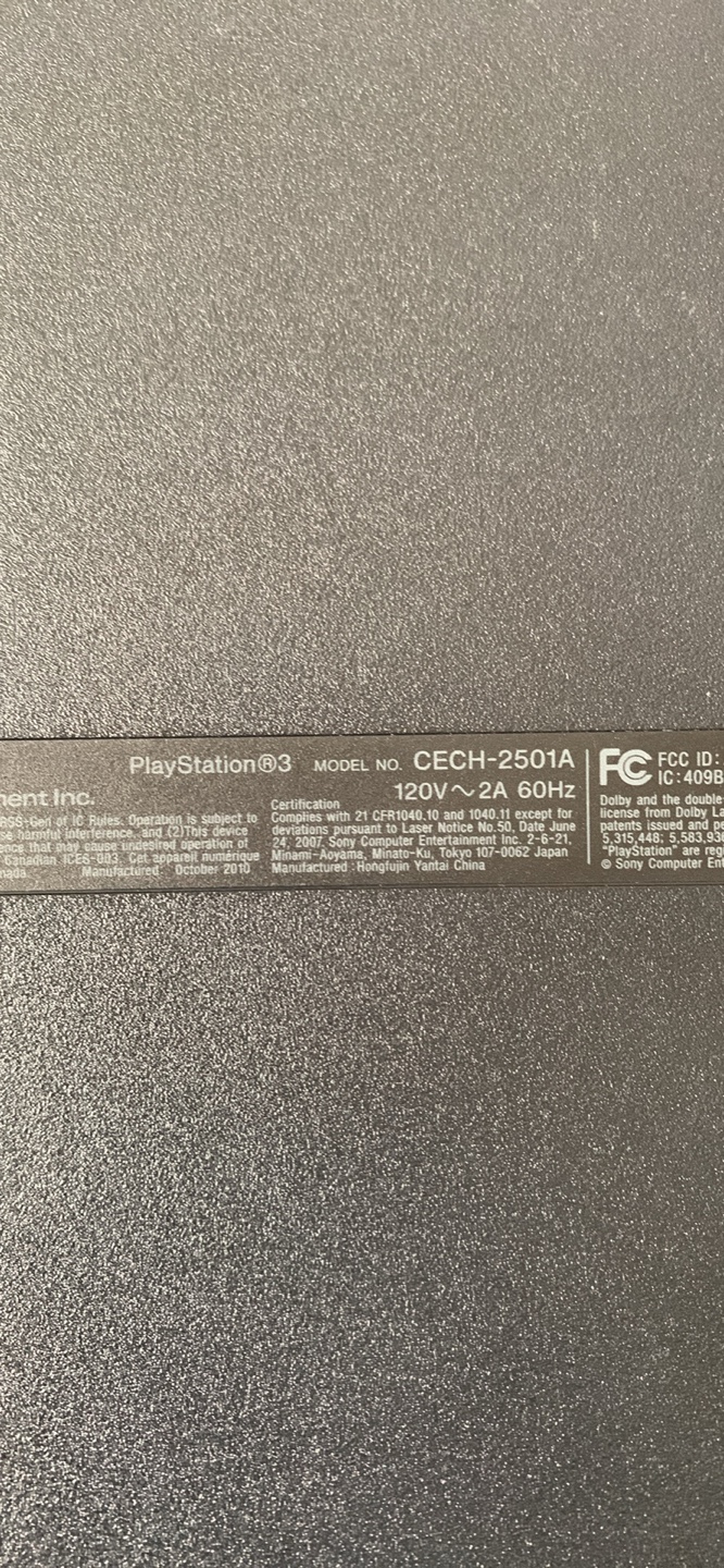 PS3 slim with games no controller or power cord - photo 2