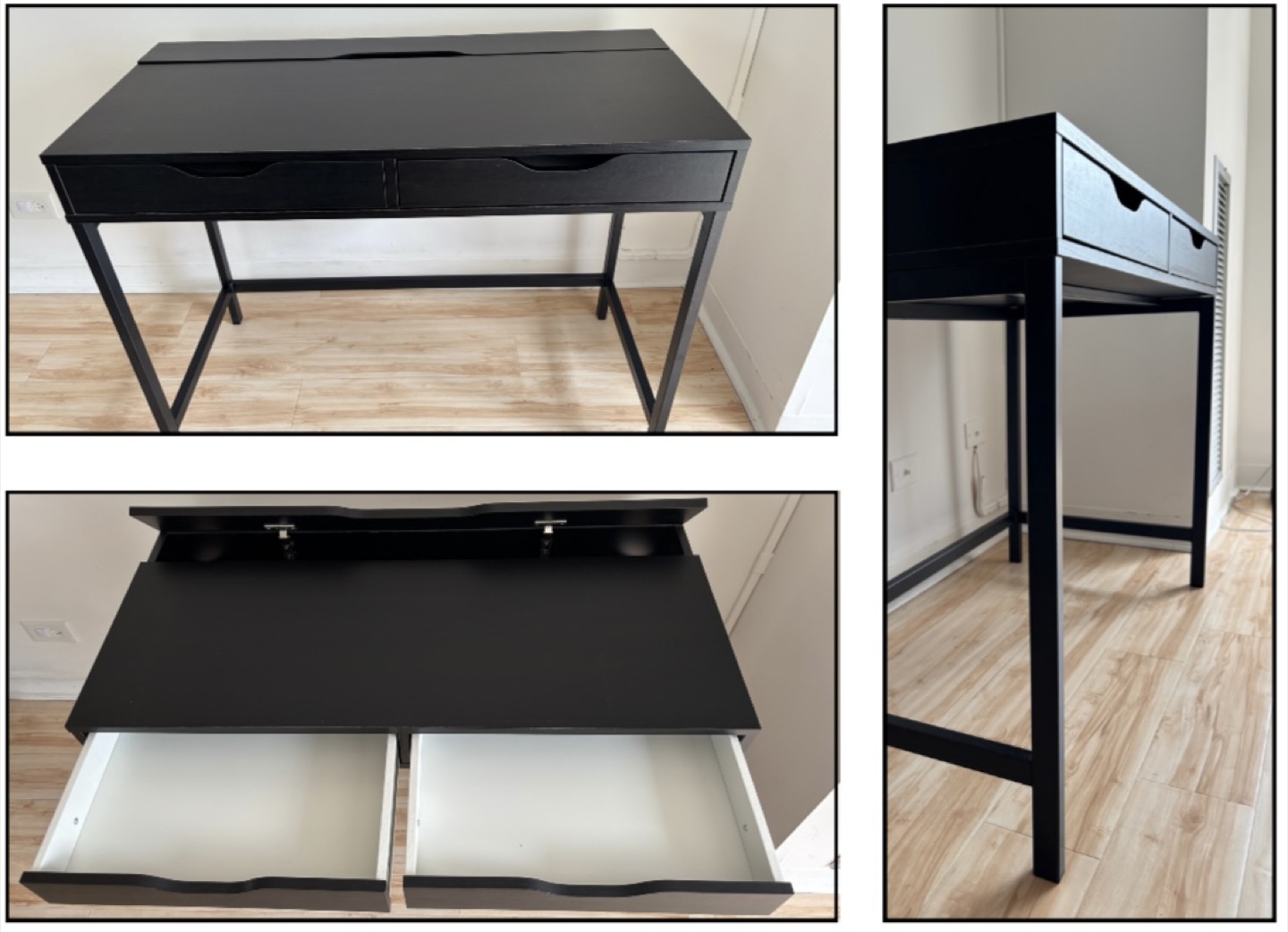 IKEA Alex Desk - Black - 52" Wide