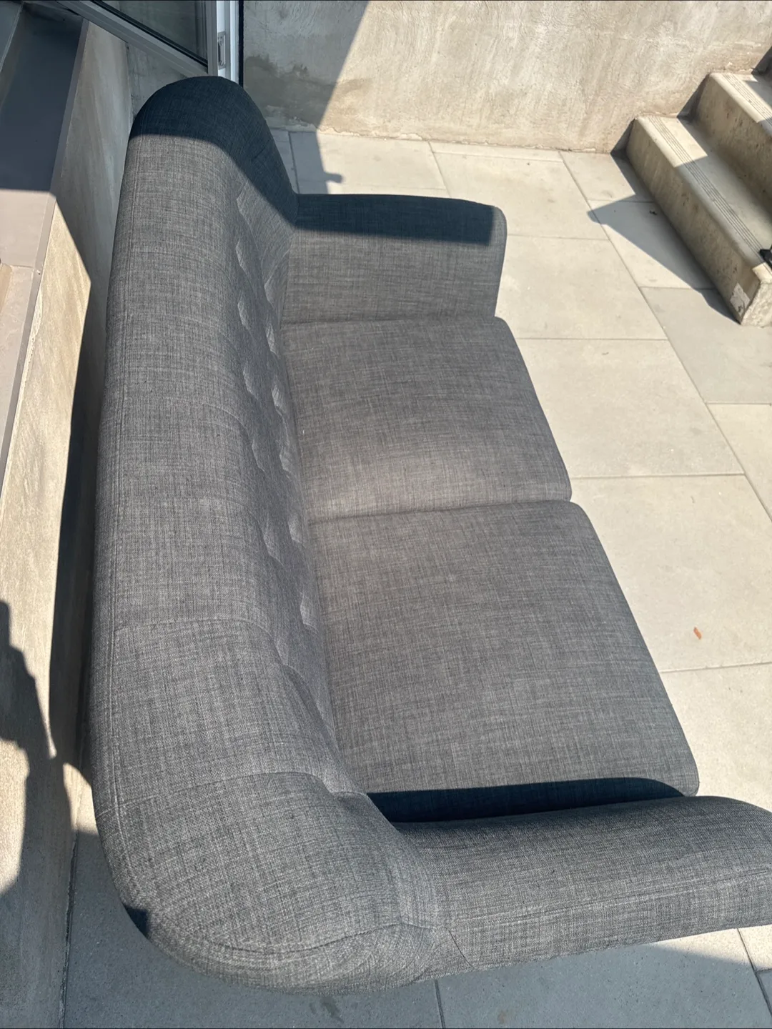 Grey Loveseat Sofa - Like New! thumbnail