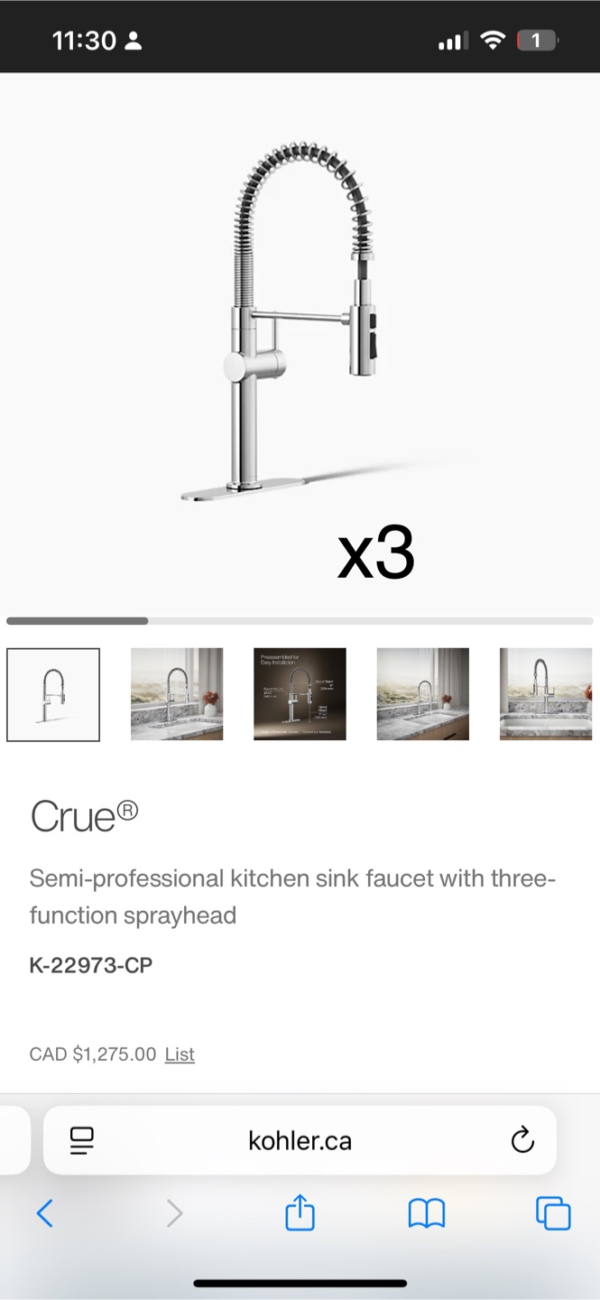 Kohler Kitchen & Bathroom items - photo 2