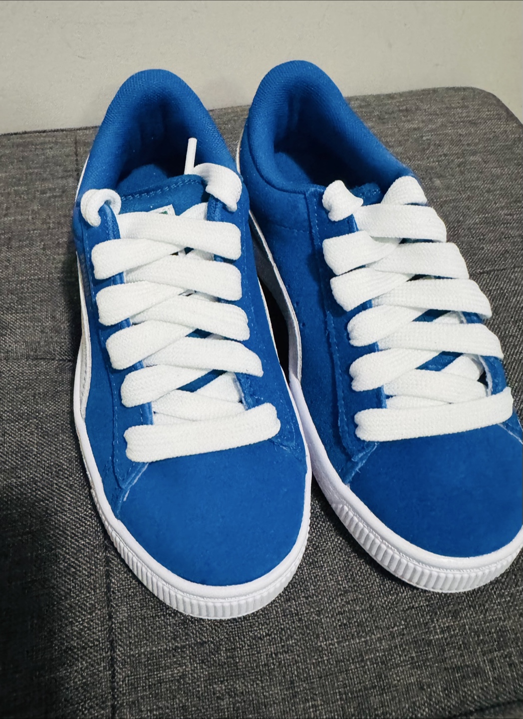New Puma Suede PS Kids Shoes - Blue, Size 13C - photo 4