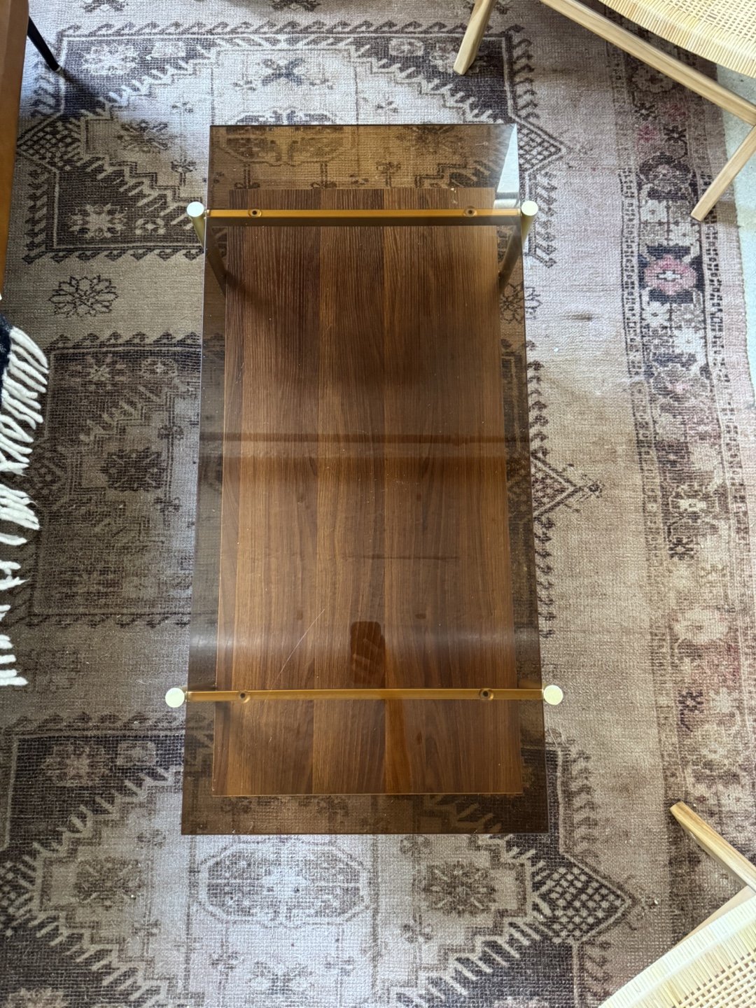 Modern Glass & Wood Coffee Table - photo 4