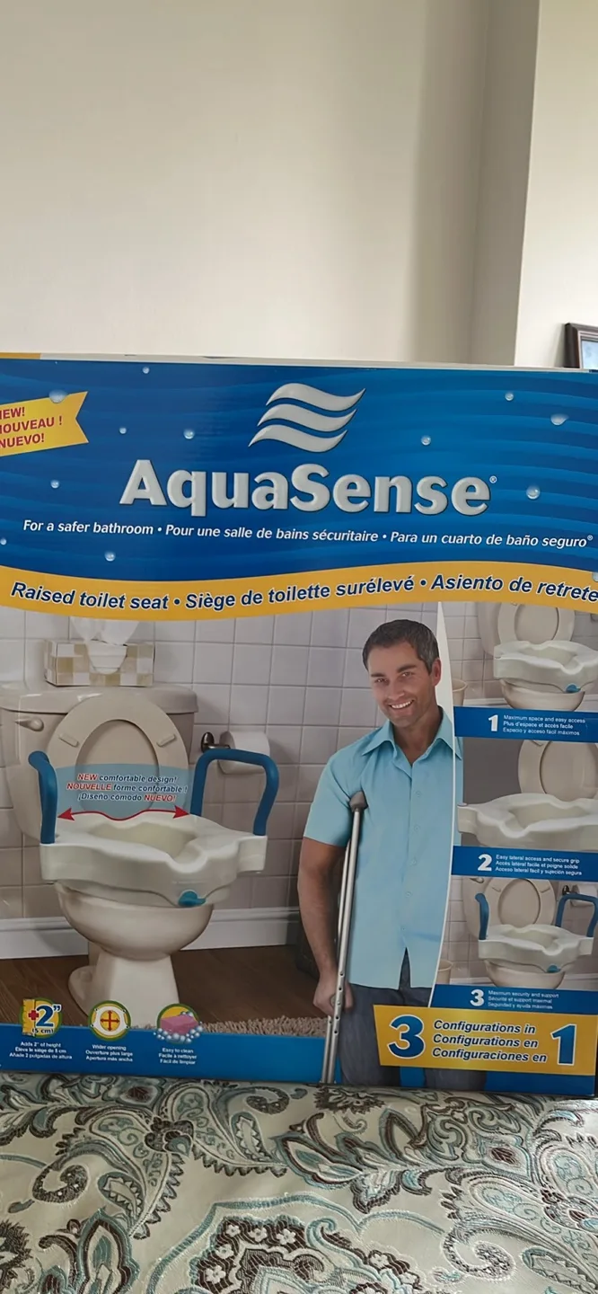 AquaSense Raised Toilet Seat thumbnail