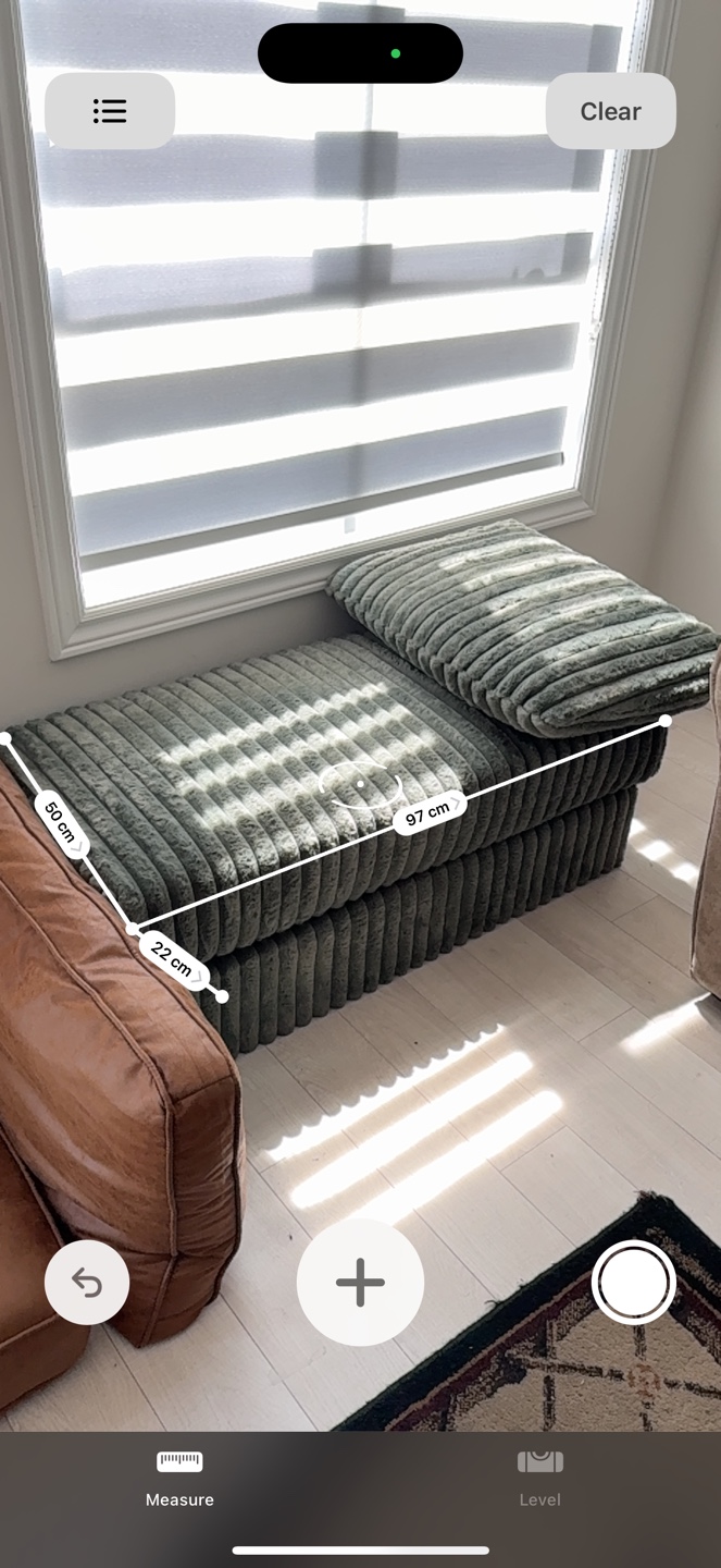 Corduroy Ottoman with Backrest