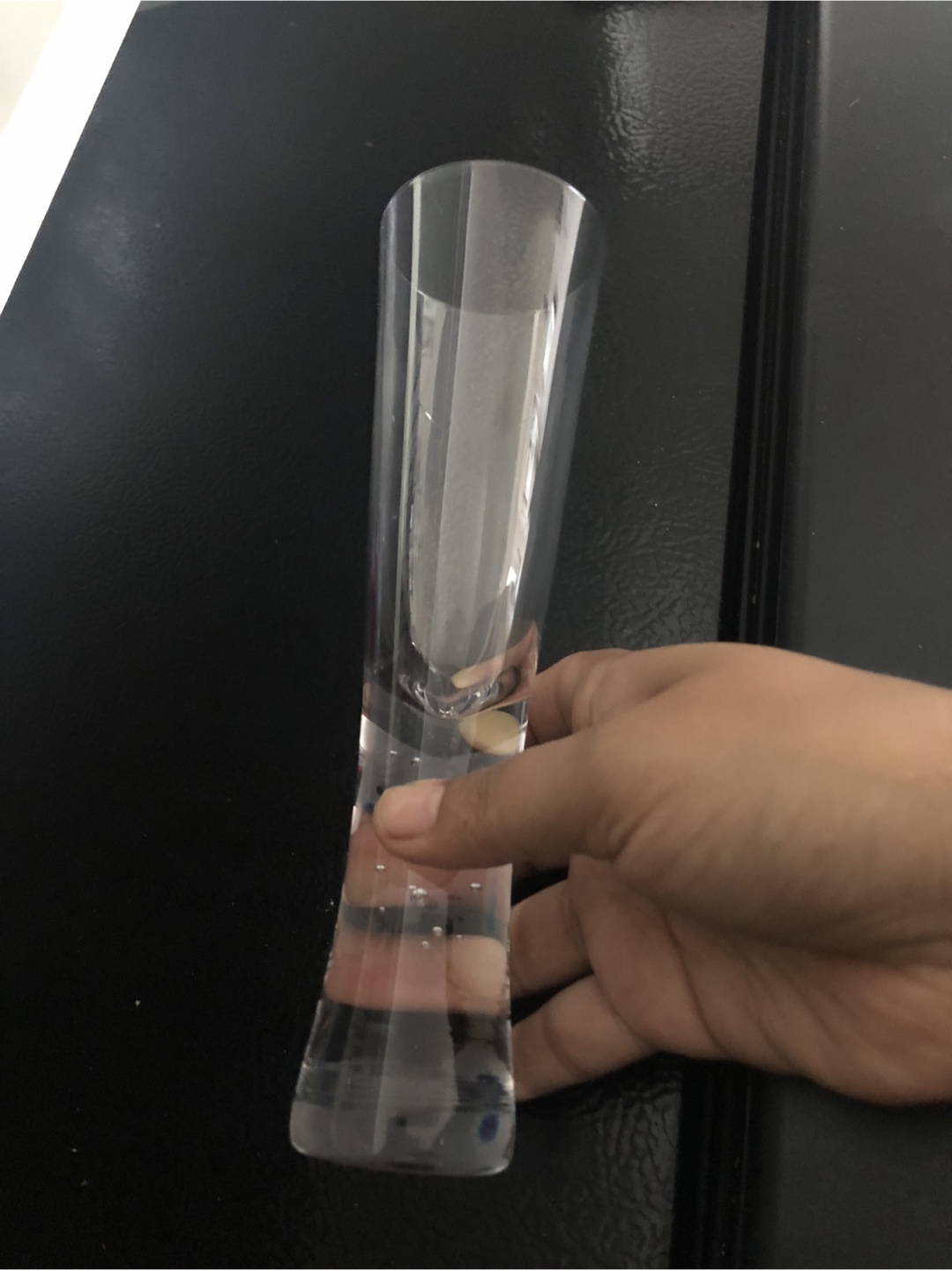 Clear Glass Bud Vase - photo 2