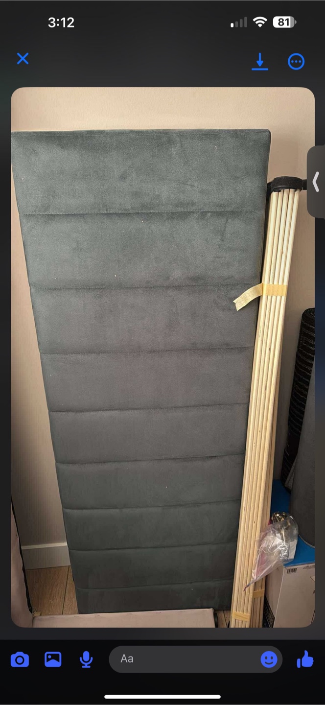Molblly Full Size Dark Green Bed Frame and Mattress - photo 5