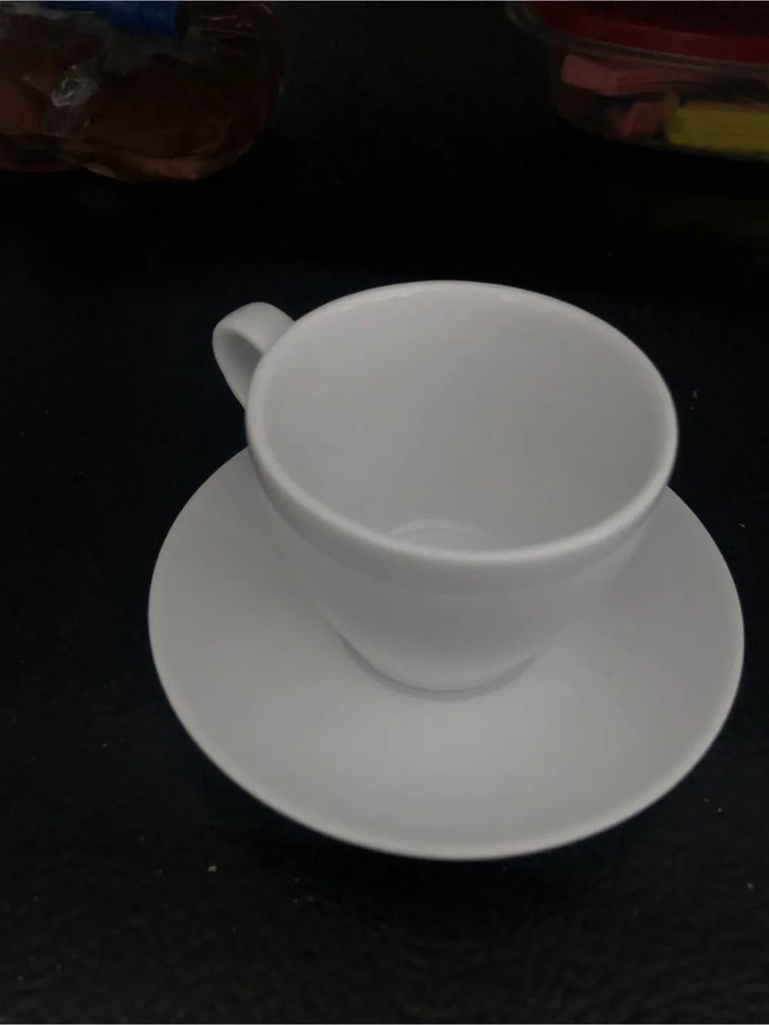 White Cup and Saucer Set thumbnail