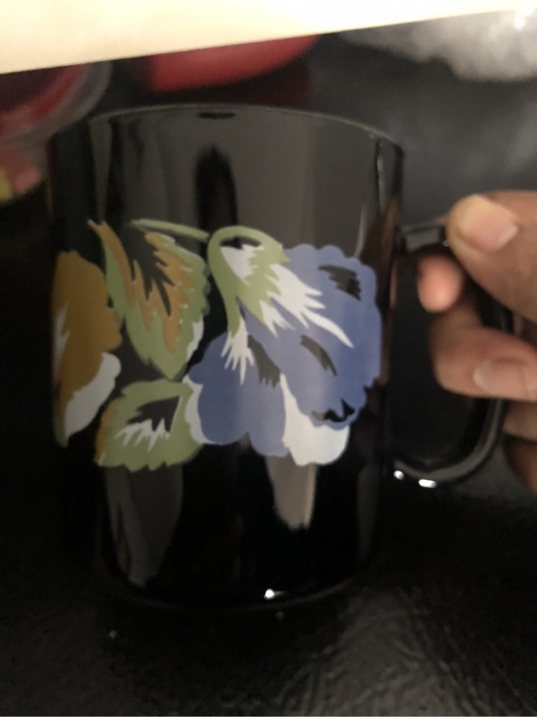 Black Floral Mug - photo 2