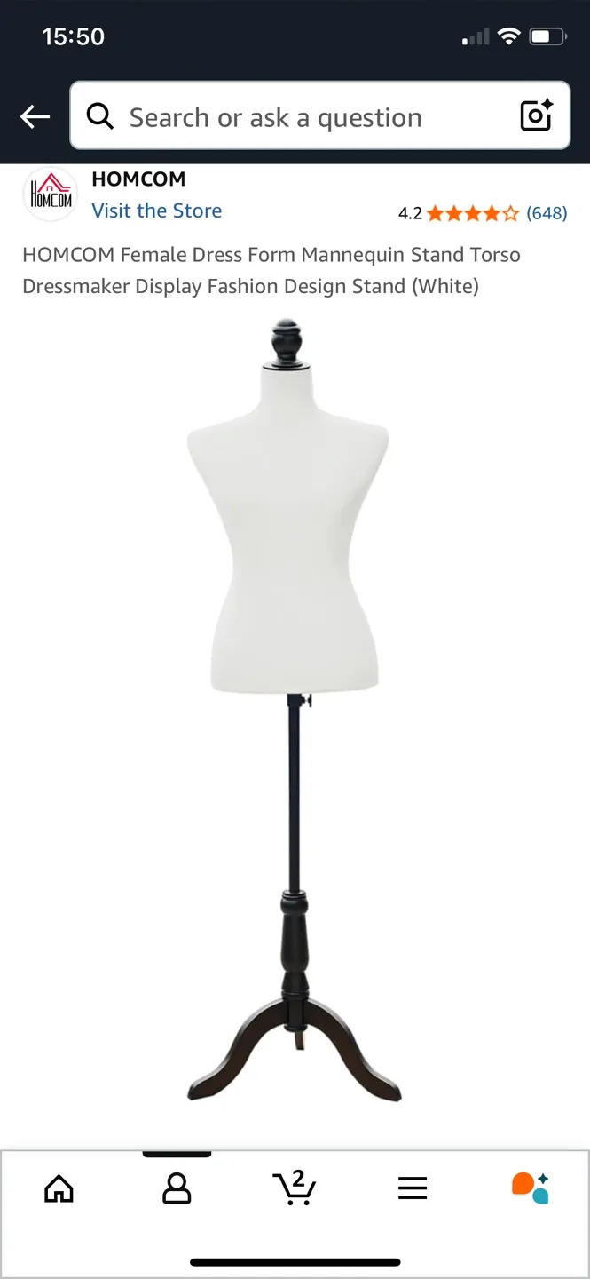 Female Mannequin Torso for dressmaking thumbnail